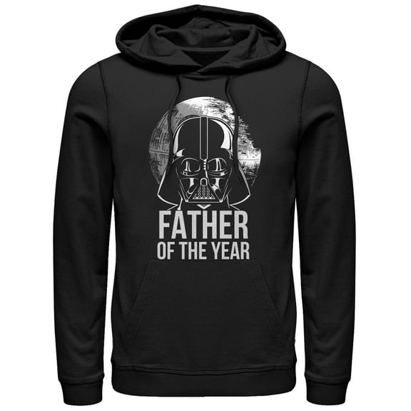 Men's Star Wars Darth Vader Father of the Year  Pull Over Hoodie Black 3X Large