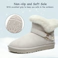 thumbnail image 3 of Snow Boots for Women Warm Fur Lined Winter Boots Comfortable Anti-slip Short Boot Slip on Outdoor Booties, 3 of 6