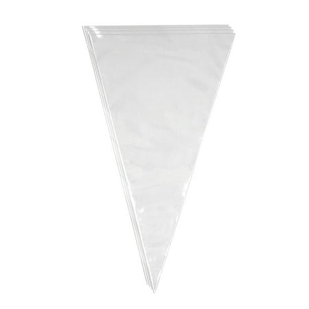 

100pcs 12 inches Disposable Pastry Bags Piping Bags Thickened Icing Bags Cake Decorative Tools for Kitchen (White)