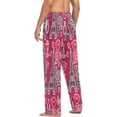 thumbnail image 6 of FREEAMG Eiffel Tower Pattern Pajama Pants for Men, Men's Separate Bottoms, Pure Cotton Comfortable Lounge Pants?445?, 6 of 7