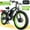 Black-Green, variant on 5000W Peak Dual Motor AWD Electric Bike, 60V 25AH 21-Speeds 45MPH 26" Fat Tire Mountain Snow E Dirt Bicycle