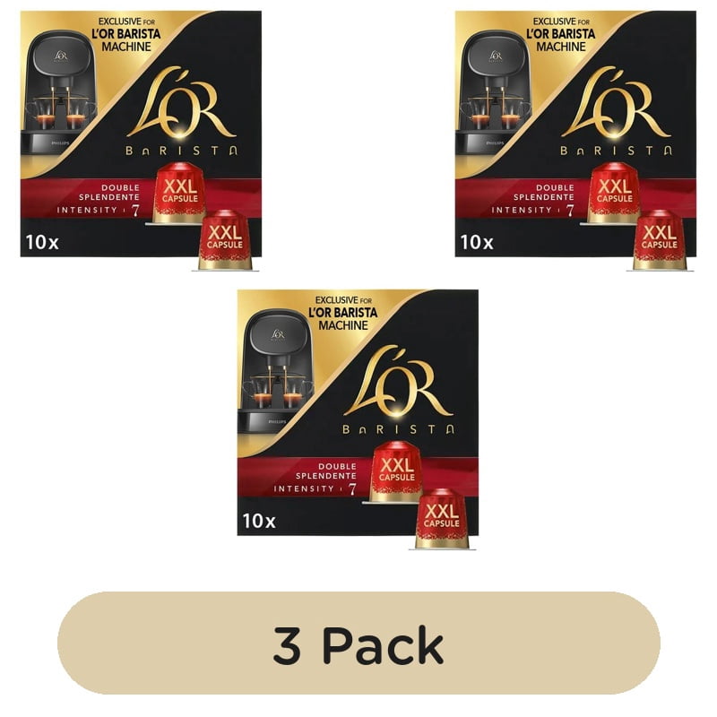 L'OR BARISTA Double Espresso XXL Coffee Pods Intensity 7, 10 pods