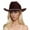Coffee, variant on Women Shiny Silver Black Cowboy Hat Western Glitter Sequins Party Cap