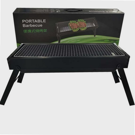 Portable Barbecue Grill Multifunction Smokeless Folding Charcoal Grill for Travel, Outdoor Cooking and BBQ, Camping Grill Picnic Patio Backyard,3 Sizes[B]