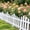 Blanc3970, variante sur Bordure de Piquet de Jardin en Plastique Blanc pour Pelouses, Plates-Bandes de Fleurs et Bordures de Plantes, Bordure Décorative de Cour Border, 30x36x1cm Ou 34x30x1cm, 1 Panneau
