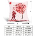 thumbnail image 6 of Valentine‘s Day Pillow Covers 18x18 Inch Pink Love Heart Decorative Outdoor Throw Pillow Covers Cotton Linen Red Tree Valentines Pillowcase Square Cushion Cover for Couch Sofa Bedroom (Pack of 2), 6 of 6