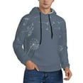 thumbnail image 2 of Salouo White Dandelion Pattern Men's Fall Hoodie Sweatshirt,Sport Hoodie with Pockets for Men Pullover Casual Hooded Sweatshirt-4X-Large, 2 of 7