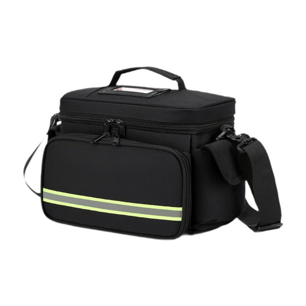 Bolsa de primeros auxilios vacía, bolsa de almacenamiento médico con tira reflectante, organizador de botiquines de emergencia, bolsa de suministros Capa única