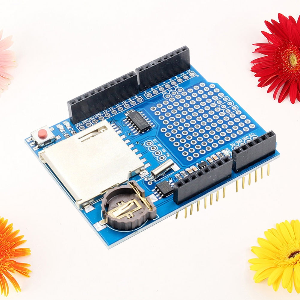 Luxshiny Data Recording Shield with Prototyping Area and Rtc Battery Backup for Long Term Use