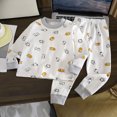 thumbnail image 2 of masbird Toddler and Little Girls Boys 2-Piece Cotton Pajamas Long Sleeve Fall Winter PJ Set Kid Sleepwear 6-12 Months 12-24 Months 2t 3t 4t 5t 6t 7t 8t 9t(Grey,3-4 Y), 2 of 4