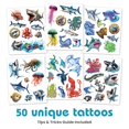 thumbnail image 2 of Savvi Temporary Tattoos - Sea Creatures, 50 count, 2 of 6