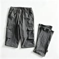 thumbnail image 5 of Men’s Convertible Cargo Pants Relaxed Fit Multi‑Pocket Stretch Wear‑Resistant Commute Trousers 1 Pack S‑L, 5 of 9