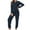 Navy, variant on Diufon Women's Pajama Sets Soft Loose Long Sleeve Crewneck Tops and Cropped Pants Casual Home Sleepwear Outfit