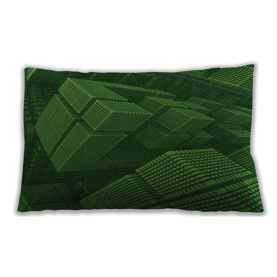 Ahgly Company Outdoor Rectangular Contemporary Lumbar Throw Pillow, 13 inch by 19 inch