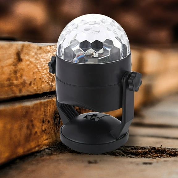 ibasenice Black LED Stage Lamp for Car with Suction Cups Projection Light ABS 3 Modes 5.5 x 3.5 x 2.5 inches