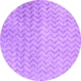 thumbnail image 1 of Ahgly Company Indoor Round Oriental Purple Industrial Area Rugs, 6' Round, 1 of 4