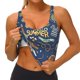 thumbnail image 3 of Balery Marine Nautical Sujetadores deportivos con espalda cruzada para mujer, acolchados, sin costuras, de alto impacto, ideales para yoga, gimnasio, entrenamiento y fitness.-Medium, 3 of 8