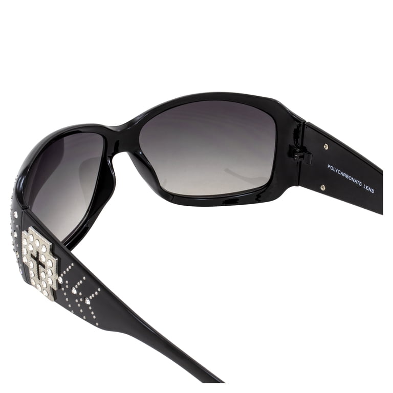 Rodeo Queen 2 Pairs of Fashion Sunglasses for Women Black  display picture 3