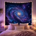 thumbnail image 2 of Spiral Galaxy in Deep Cosmic Space, Majestic Celestial Style for Space Enthusiasts, Fine Art Space Decor, Housewarming Gift Tapestry Wall Hanging for Bedroom and Living Room, 2 of 7