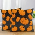 thumbnail image 6 of Summercome Fall Pumpkin Decorative Pillow Covers, 18"x18", Soft Plush Faux Fur Wool Farmhouse Throw Cushion Cases for Autumn Thanksgiving Holiday Home Decorations, 6 of 7