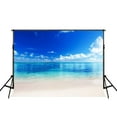 thumbnail image 2 of ABPHOTO Polyester Sea Photo Backdrop Blue Sky Studio Photographic Backgrounds Summer Photo Booth for Photography 7x5ft, 2 of 4