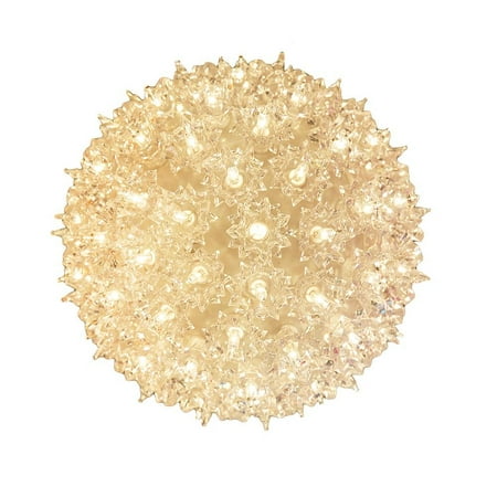 Gold Outdoor Christmas Lights Novelty Lights SS50/100/150 Commercial Grade Indoor/Outdoor Christmas Starlight Spheres, Incandescent Mini Light Bulbs, 50, 100, and 150 Light, Stackable Plug ()