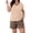 Apricot LD Print, variant on PINKSIR Womens Pajama Sets Plus Size 2 Piece Short Sleeve Shorts Lounge Sets with Pockets