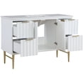 thumbnail image 3 of Meridian Furniture Modernist White Bathroom Vanity, 3 of 14