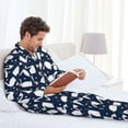 thumbnail image 5 of KLL Swan Sleepwear Mens Flannel Pajamas,Long Cotton Pj Set, 5 of 7
