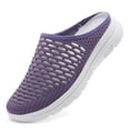 thumbnail image 2 of AJGRHE Women's Casual Shoes Casual On Sneakers Breathable Mesh Toe Cover Summer Walking Shoes Soft Sole Outdoor Loafers Purple 42, 2 of 9