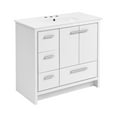 thumbnail image 4 of Virage 36 in. White Bathroom Vanity With White, 3-Hole Ceramic Sink Top, 4 of 8
