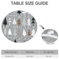thumbnail image 6 of Gray Christmas Tree Pattern Round Fitted Tablecloth with Elastic Edge,Dining Table Cover Waterproof,Outdoor Round Tablecloth for Camping,Dining,Indoor and Outdoor, 6 of 7