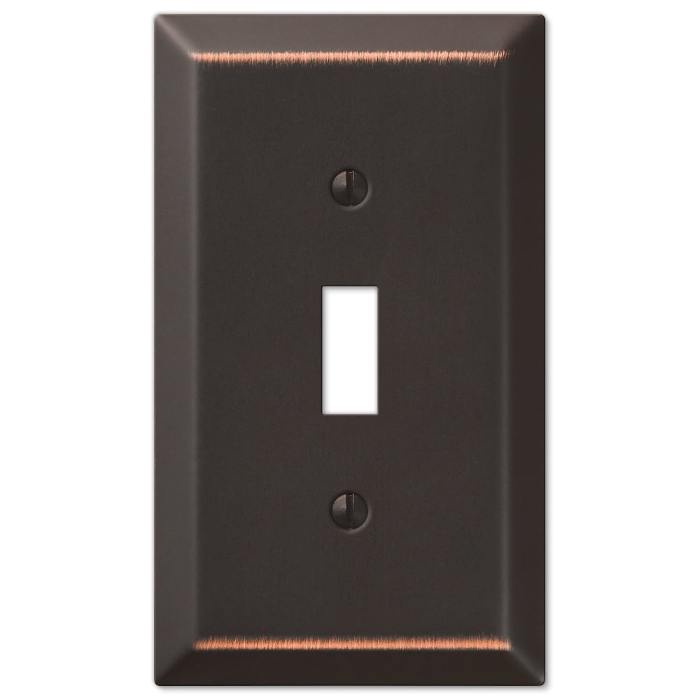Oil Rubbed Bronze Traditional Design Single Toggle Switch Wall Plate