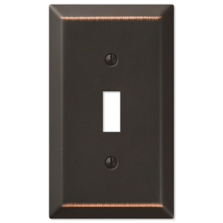 Oil Rubbed Bronze - Traditional Design Single Toggle Switch Wall Plate