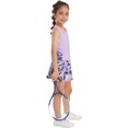 thumbnail image 3 of renvena Kids Girls 2PCS Tennis Skateboard Uniform Racer Back Vest Top with Built-in Shorts Golf Skorts Outfit Camouflage Purple 8, 3 of 7