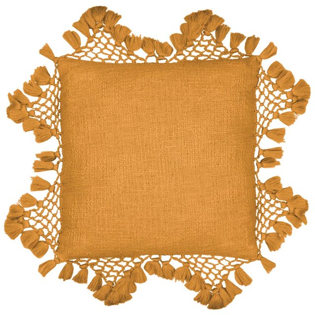 Yard Housse de Coussin en Macramé à Pompons Anko