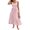 Pink, variant on JoveMarine Womens Summer Dresses Polka Dot Summer - Casual Sleeveless Long Maxi Dress with Playful Print for Beach and Daily Wear,Black L