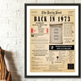 thumbnail image 4 of 51st Birthday Party Decor Poster 51 Years Ago Back In 1973, 4 of 5