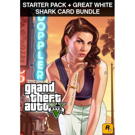GTA V + Grand Theft Auto Criminal Enterprise Starter Pack + Great White Shark Card, Rockstar Games, PC, [Digital Download], (Gta V Best Bits)