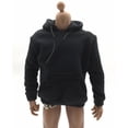 thumbnail image 4 of Sudadera negra con capucha estilo urbano para figuras de acción a escala 1:6 Negro, 4 of 9