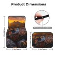 thumbnail image 5 of Zufioo Lizard With Sunglasses Sunset Print Car Floor Mats Four-piece Set, Car Interior Accessories - Corrosion-resistant, Non-Slip, Suitable for Cars, Trucks, Vans, 5 of 7