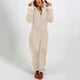 thumbnail image 2 of Mono con capucha de manga larga para mujer, pijama informal de invierno cálido, ropa de dormir Fridja  nalpqowj17865, 2 of 6