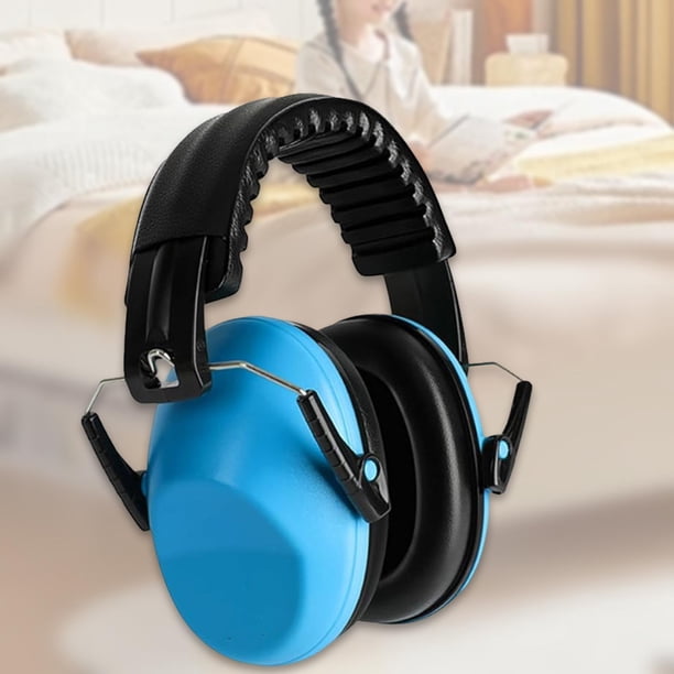 Orejeras de protección auditiva Auriculares para bateristas Plegables de moda Auriculares portátiles de protección acústica para la construcción azul