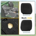 thumbnail image 6 of KOJEM Pair High Back Seats Compatible with John Deere Gator XUV 850D 620I TX 4X2 Turf TX 4X2 4X2 HPX F735 F725 F710 GX355 GX345 Replacement for VG11696 Black, 6 of 9