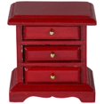 thumbnail image 3 of Wooden Dollhouse Mini Drawer Cabinet Micro Furniture Model for Room Decor, Adorable Design with Excellent Workmanship for Play and Mini House Display, 3 of 5
