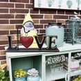 thumbnail image 6 of Christmas Wood Love Sign for Home Decor, Decorative Wooden Cutout Love Word Heart Decor, Rustic Freestanding Love Block Letter Sign Table Mantel Fireplace Decor for Valentine's Day Wedding Decorations, 6 of 8