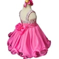 thumbnail image 3 of Jenniferwu G466 Infant Toddler Baby Newborn Little Girl's Pageant Party Birthday Dress Bubble Pink Size 18-24M, 3 of 5