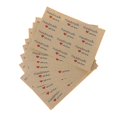 thumbnail image 1 of 120x Vintage Handmade With Love Package Label Kraft Adhesive Stickers Baking, 1 of 4
