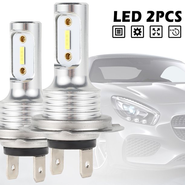 Muyoka 2 uds luces antiniebla H7 bombillas de luz antiniebla LED 12/24V 70W 6500K bombillas de luz antiniebla delantera de motocicleta 800LM IP68 bombillas de luz antiniebla impermeables para coches b Muyoka Hogar