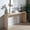 As shown3, variant on LHKJ 59" Washed White Console Table with Curved Waterfall Design & Beads